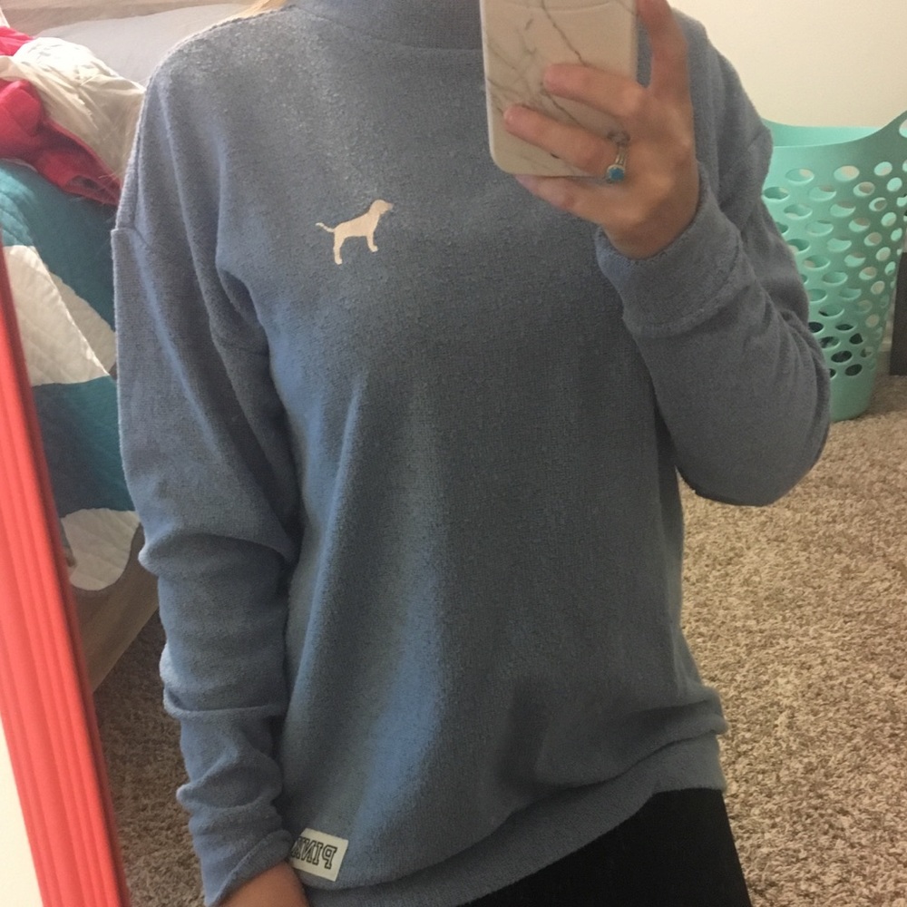 Victorias Secret PINK mockneck crew